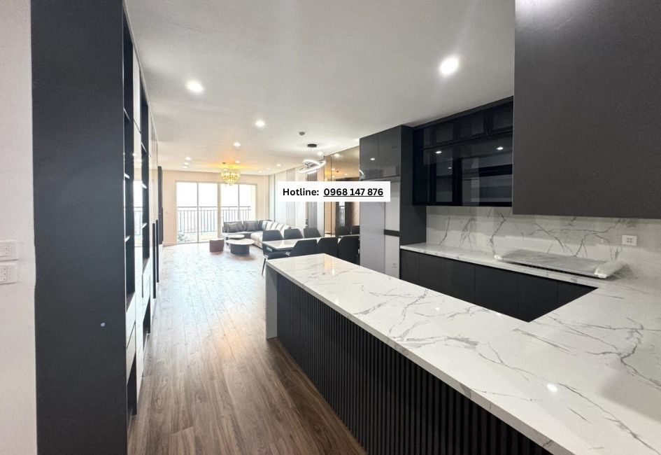 Căn hộ 141m² Hồ Gươm Plaza – Full nội thất cao cấp – View Vũ Trọng Khánh – Chiết khấu 7% + tặng nội thất 400 triệu